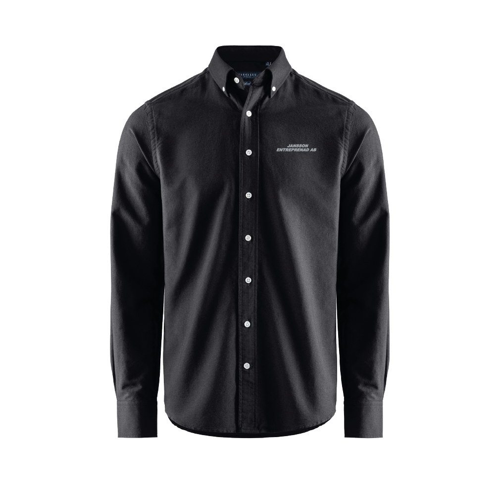 Porto Oxford Tailored Shirt Black